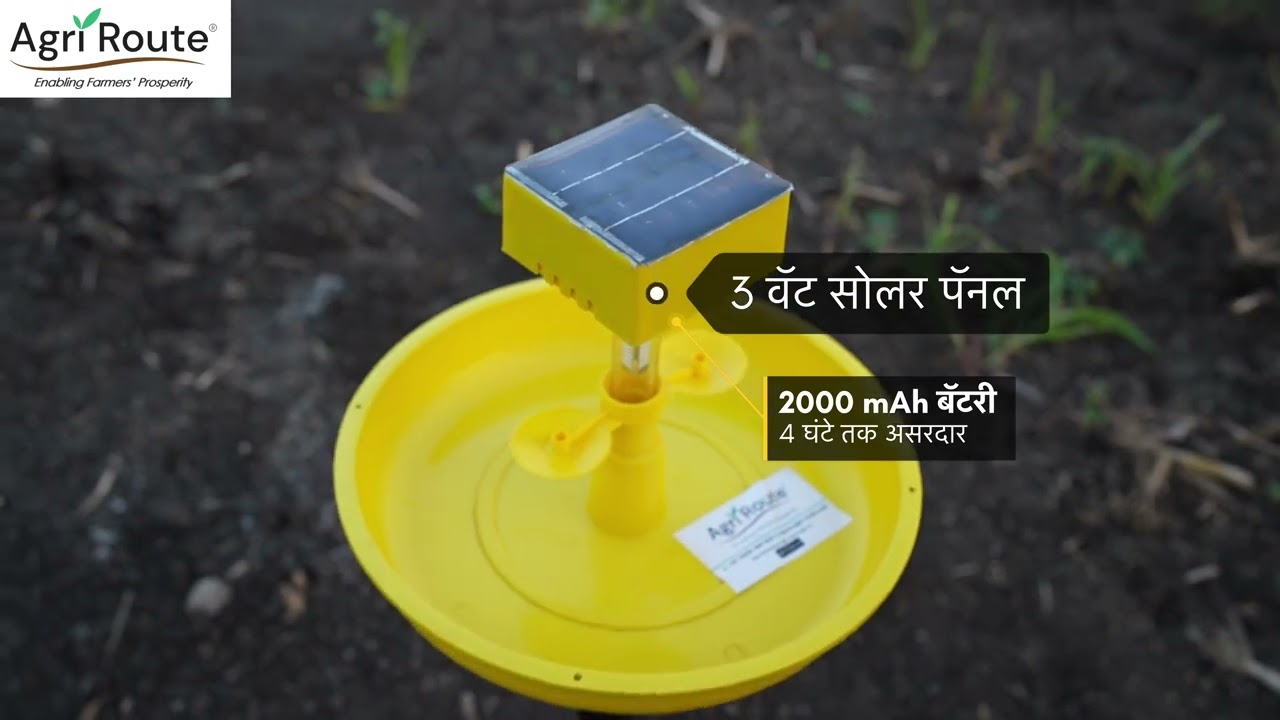 Mini-Solar Light Trap | सोलर से करें स्मार्ट कीट नियंत्रण | Agri Route