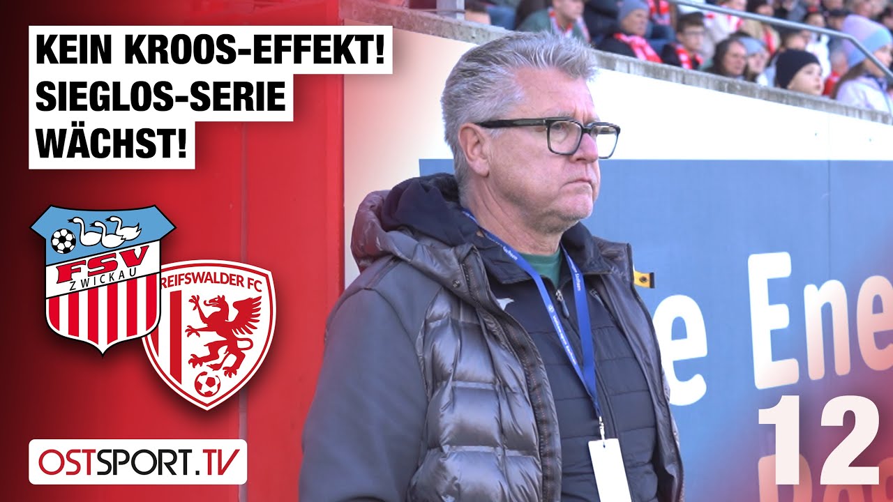 No Kroos effect! Winless streak continues! Zwickau vs. Greifswald | Regionalliga Nordost