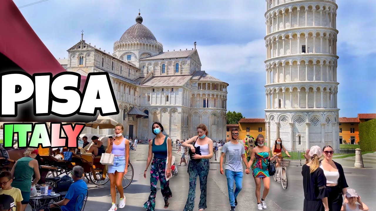 PISA ITALY WALKING FROM shopping center to duomo