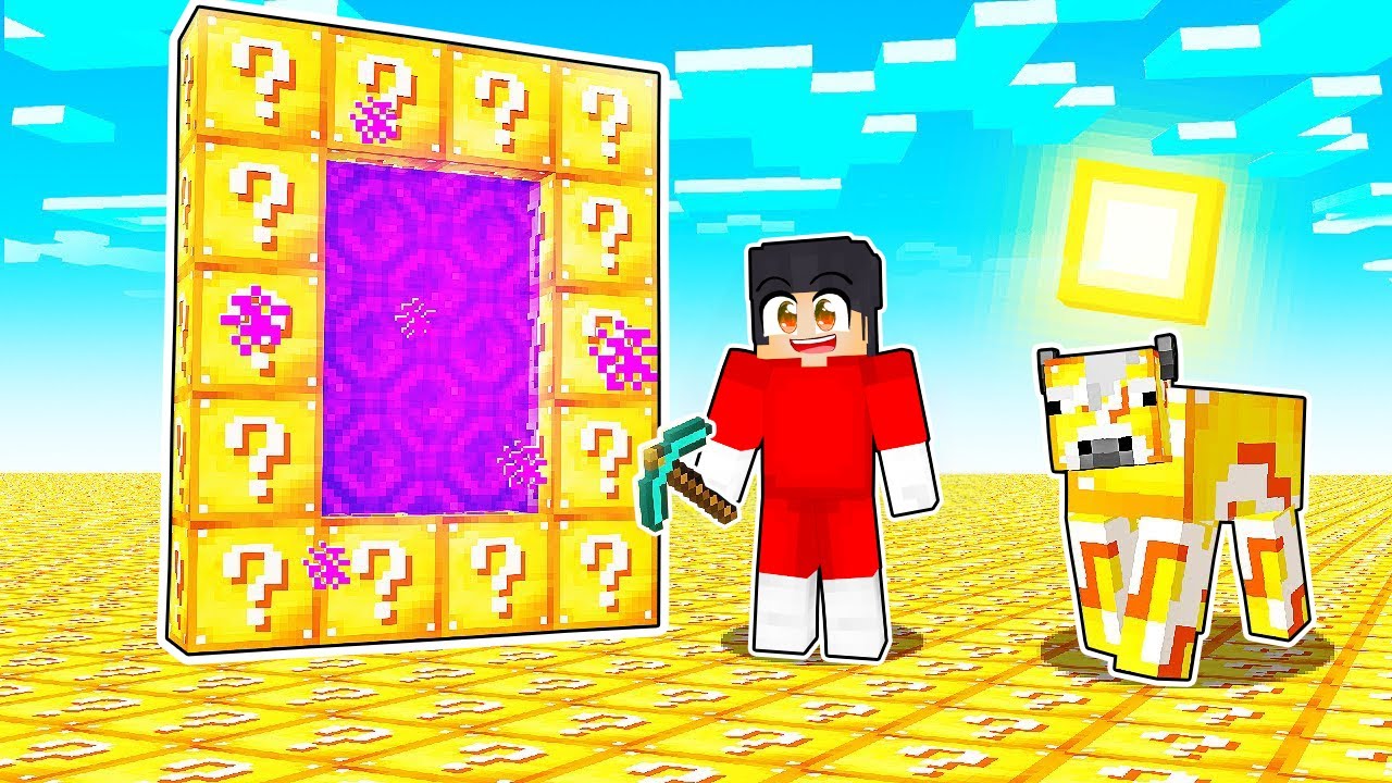 Minecraft, ali Ceo Svet je LUCKY BLOCK