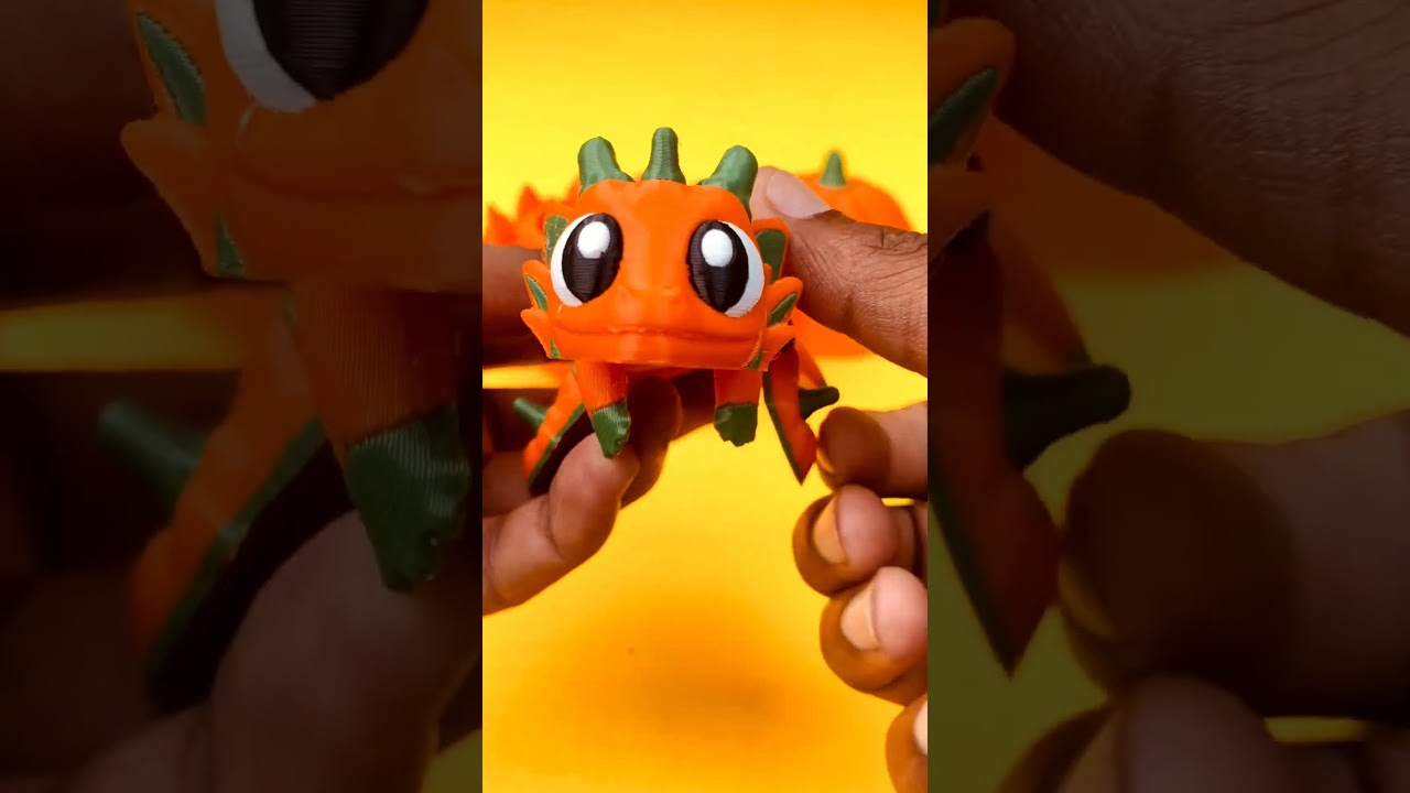 Pumpkin Dragon And Egg For 3D Printing | Cylix3D #3dprint #art