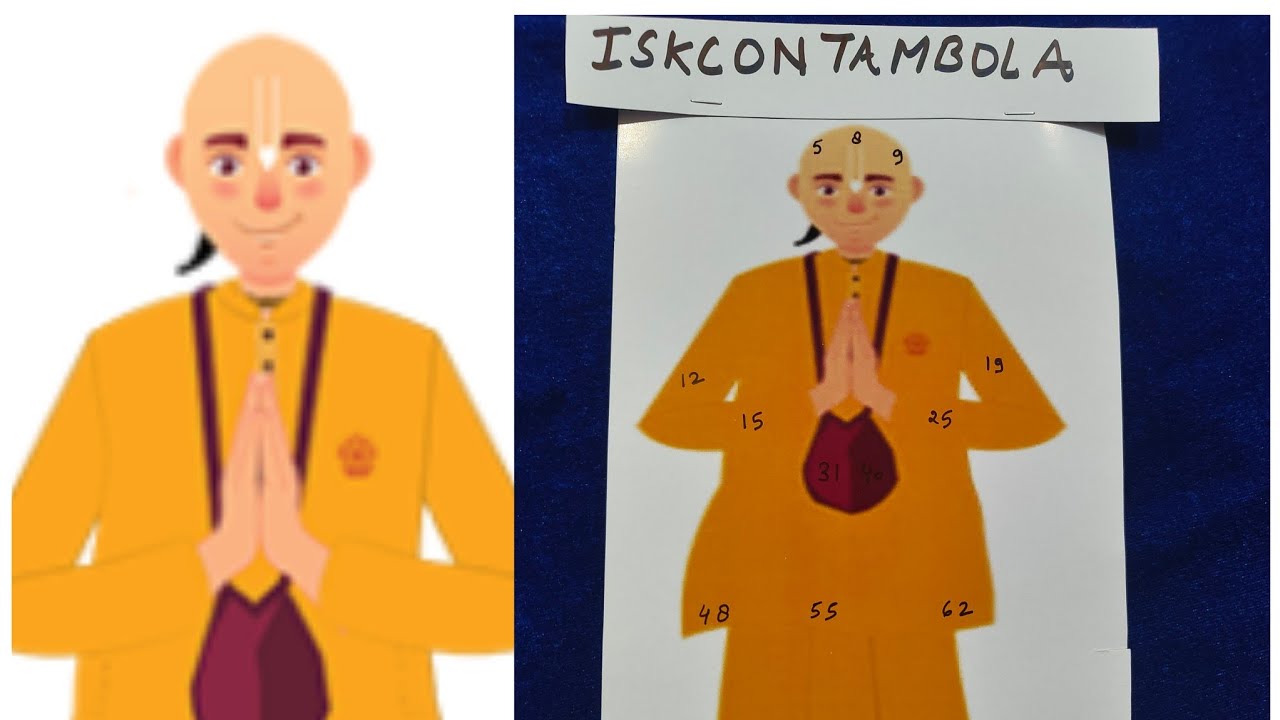 Iskcon theme tambola and game for kitty party |  Janmashtami theme tambola & game idea