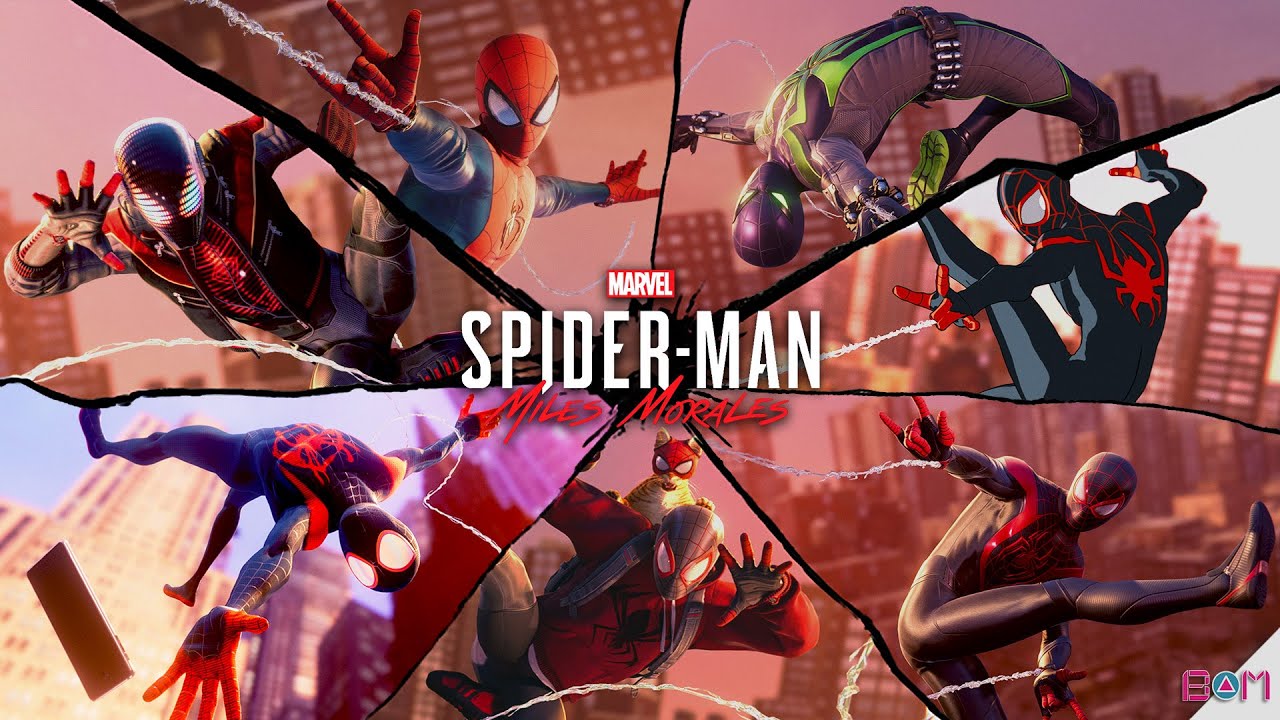 SPIDER-MAN Miles Morales - Takedowns and Finishers (All 20 Suits)