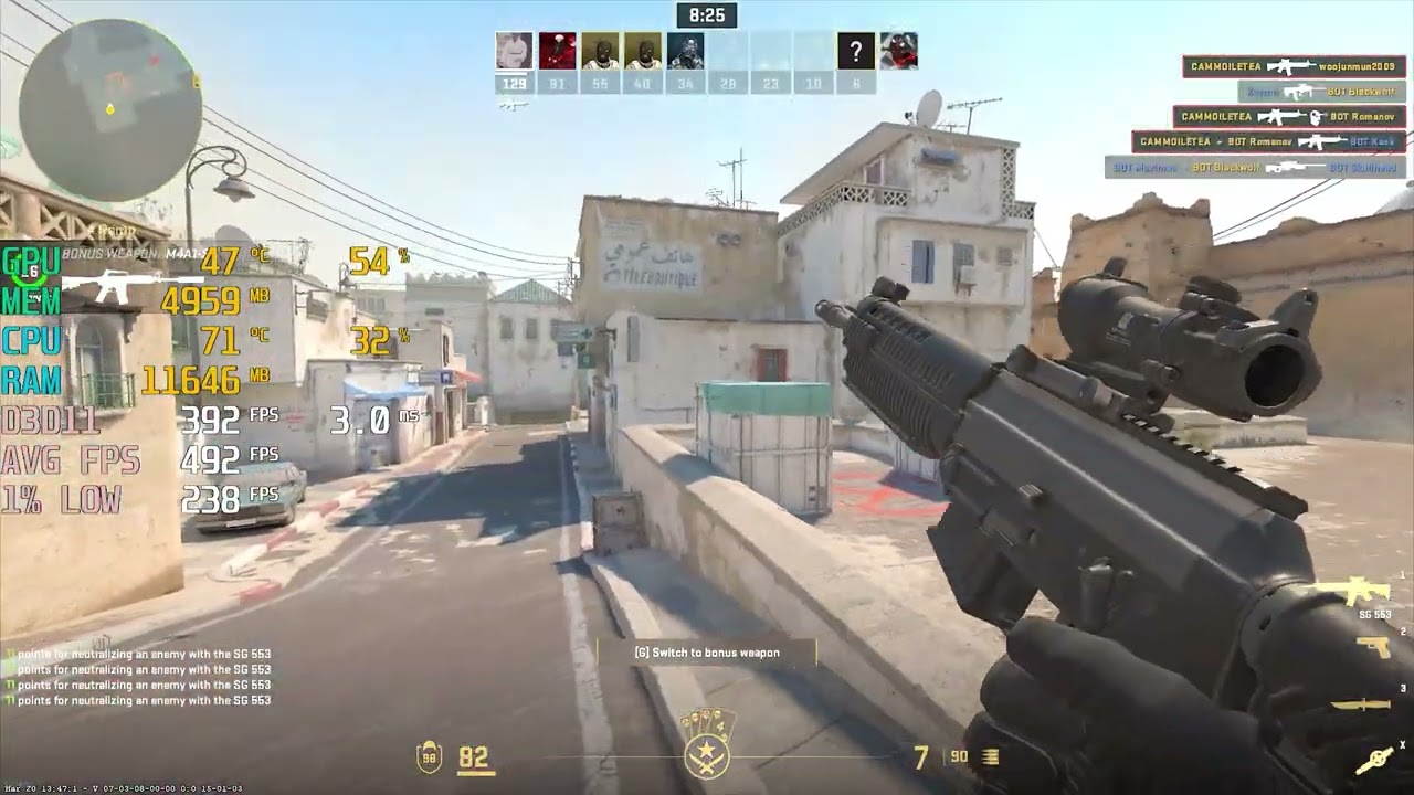 CSGO 2 - Ryzen 7 7700 + RTX 5080 - 1080p, 1440p Max & Low Settings - Benchmark Fps Test