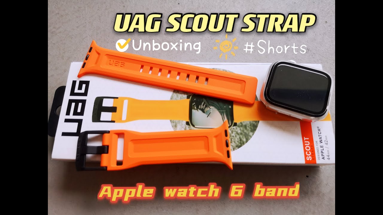UAG Scout Silicon watch strap for Apple watch aesthetic unboxing + mini review♡🍊 #UAG #applewatch