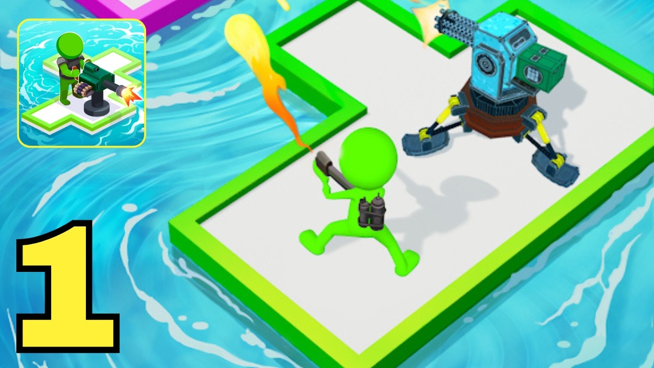 War of Rafts: Crazy Sea Battle Gameplay Walkthrough Part 1 (Andriod,iOS)