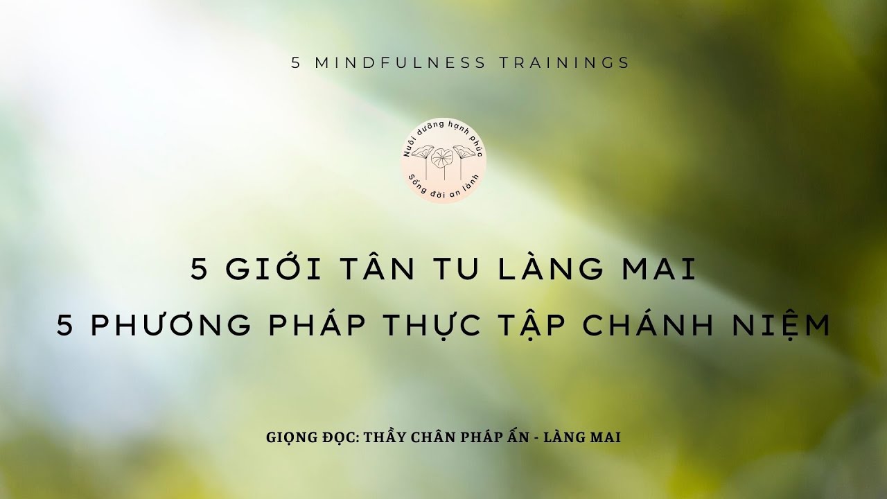 5 Giới T&acirc;n Tu L&agrave;ng Mai | Nội dung từng giới | N&ecirc;n nghe mỗi ng&agrave;y #nuoiduongchanhniem