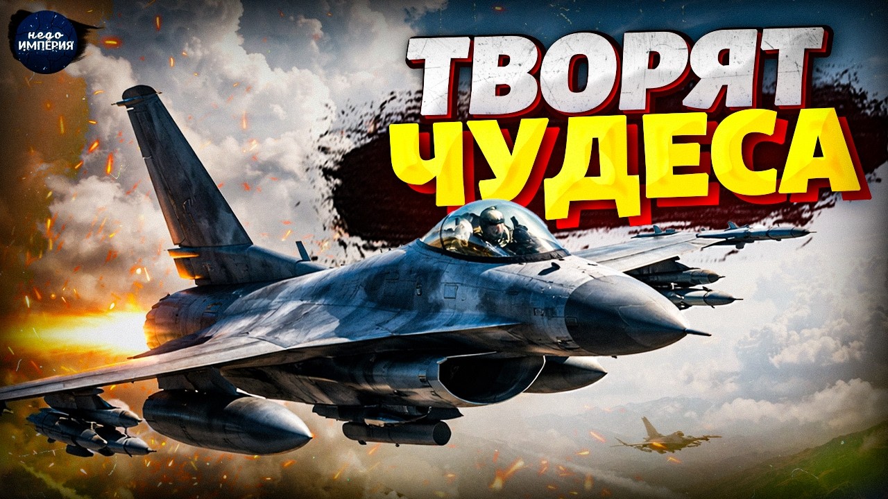 Украинские F-16 рвут цели в клочья! Эффектно выжигают небо — РФ несёт потери