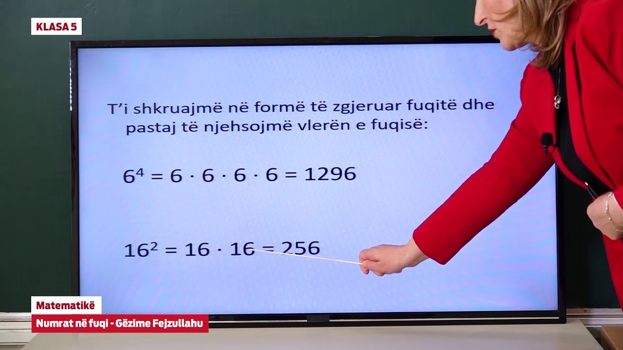 e Mesimi Klasa 5 - 5001 Matematikë - Numrat në fuqi