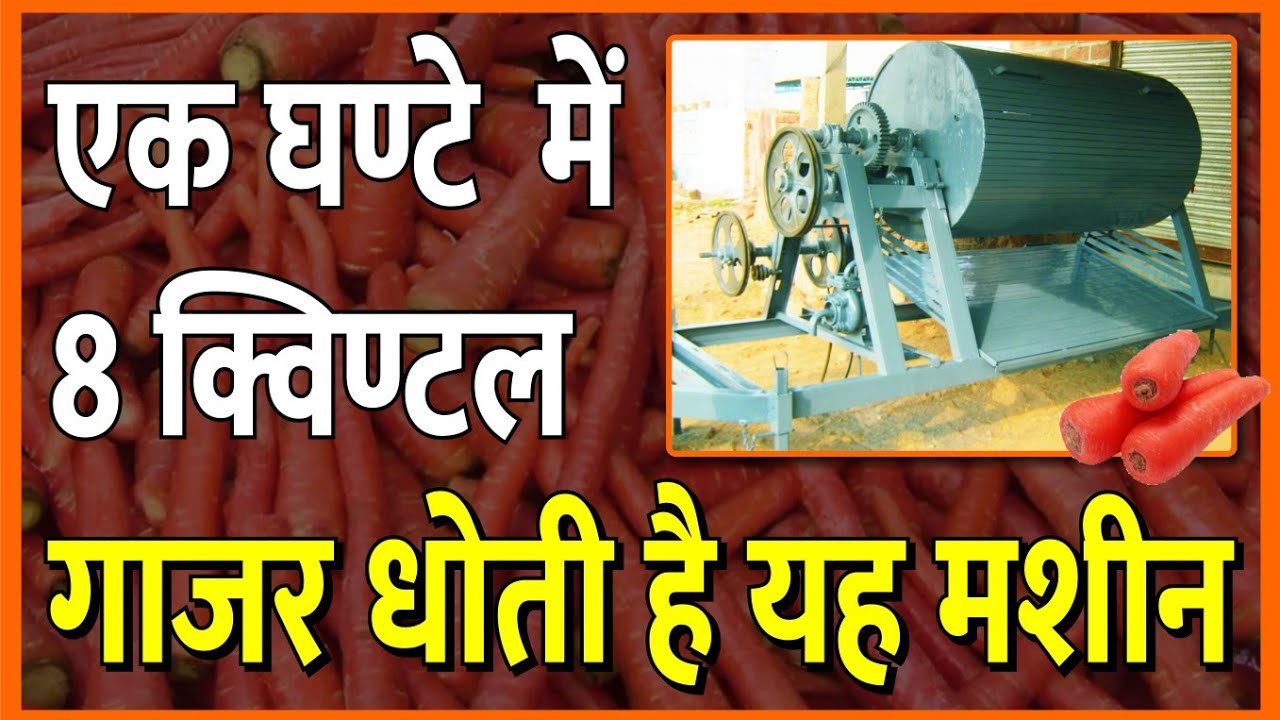 60 मिनट में 8 क्विंटल गाजर साफ! Carrot Cleaning Machine in Jodhpur