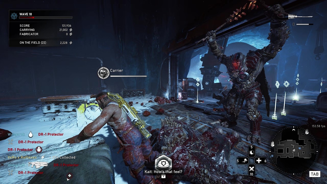 Gears 5 - Битва с боссами со случайным выбором классов - Рейллайн (Защитник)