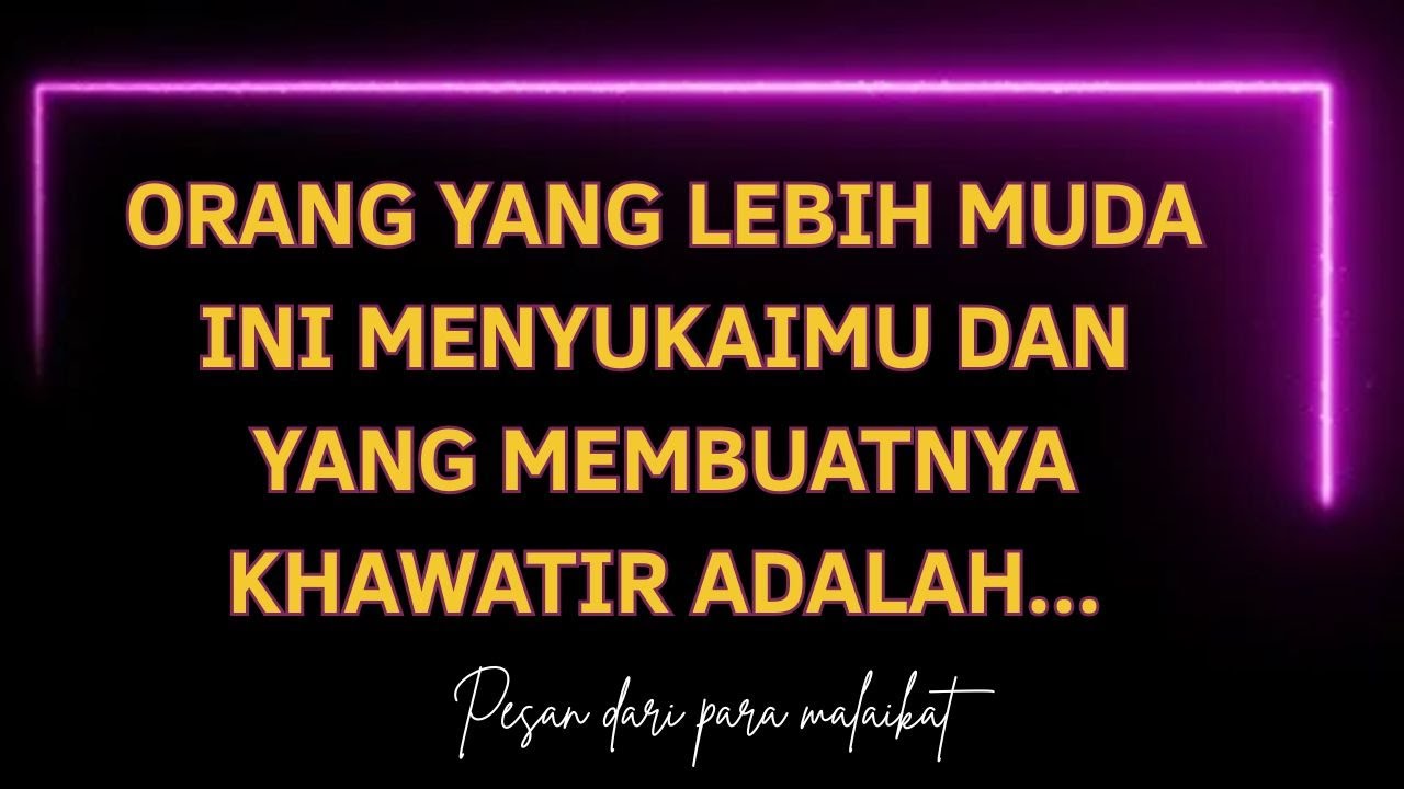 Orang yang lebih muda ini menyukaimu dan yang membuatnya khawatir adalah...