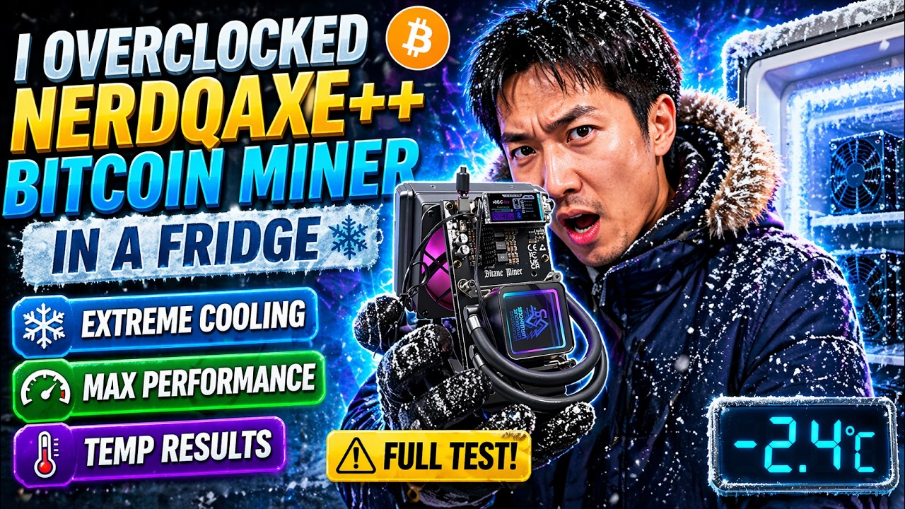 Я разогнал криптомайнер NerdQAXE++ Hydro Bitcoin в холодильнике. ШОКИРУЮЩИЕ РЕЗУЛЬТАТЫ