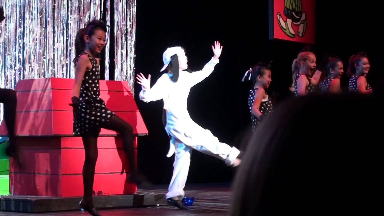 Katie Steuernagel is Snoopy performing Suppertime from You're a Good Man Charlie Brown
