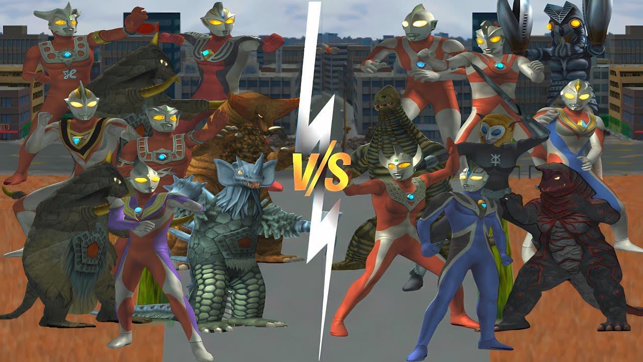 ウルトラマン TIGA VS ULTRAMAN AGUL, BEMSTAR VS GOLZA, TYRANT VS TARO, ASTRA VS ALIEN MAGMA #ウルトラマン #怪獣 