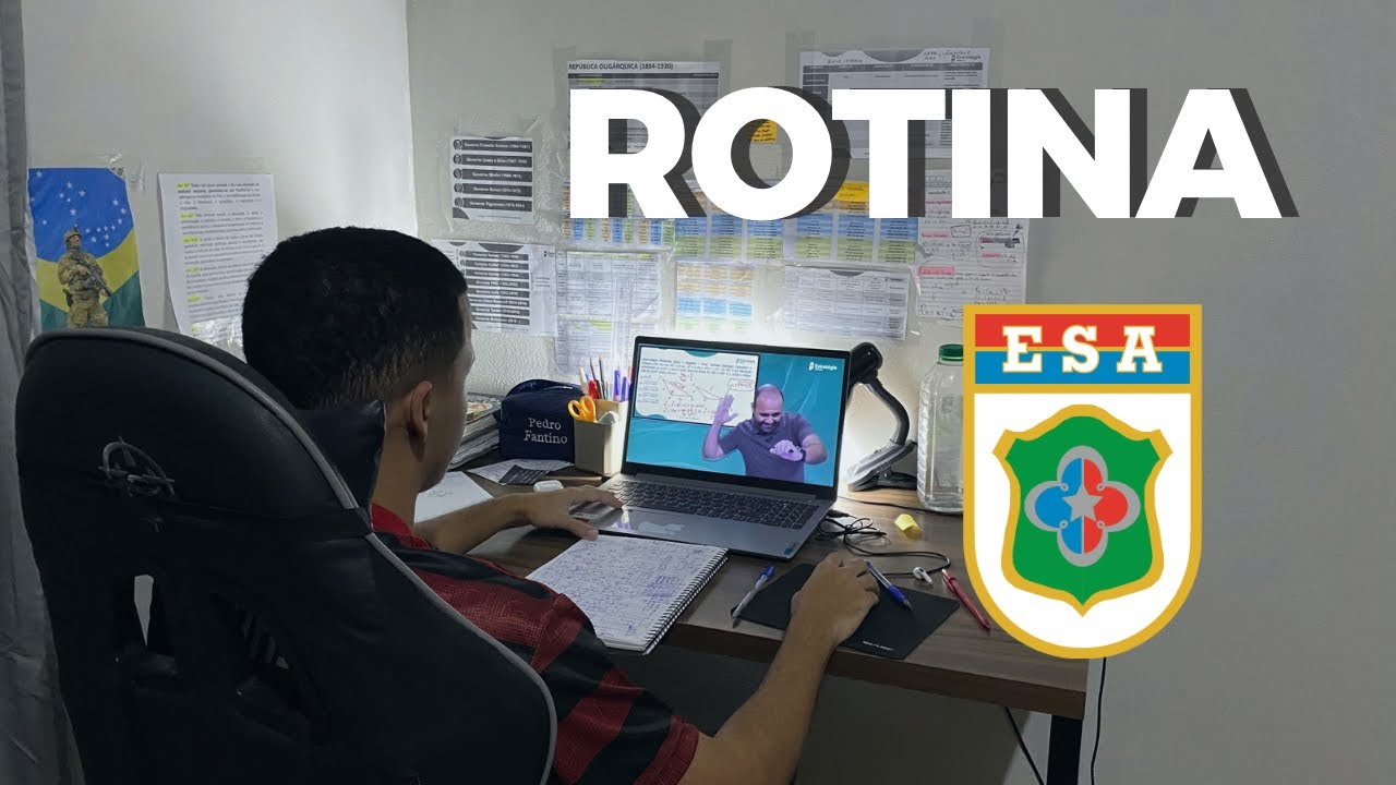 ROTINA DE ESTUDO #2 - ESTUDANDO PARA ESA 🫡🇧🇷