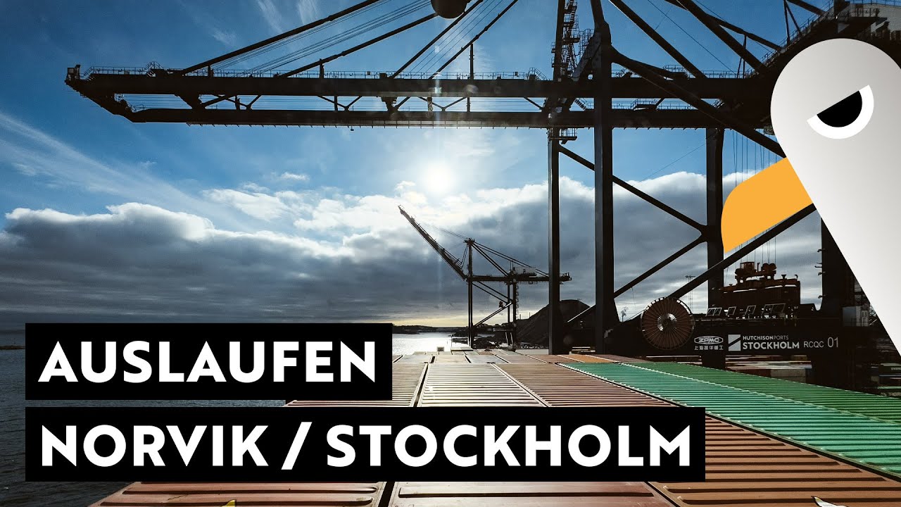 Urlaub auf einem Containerschiff ⚓️ Auslaufen aus Norvik / Stockholm 🇸🇪