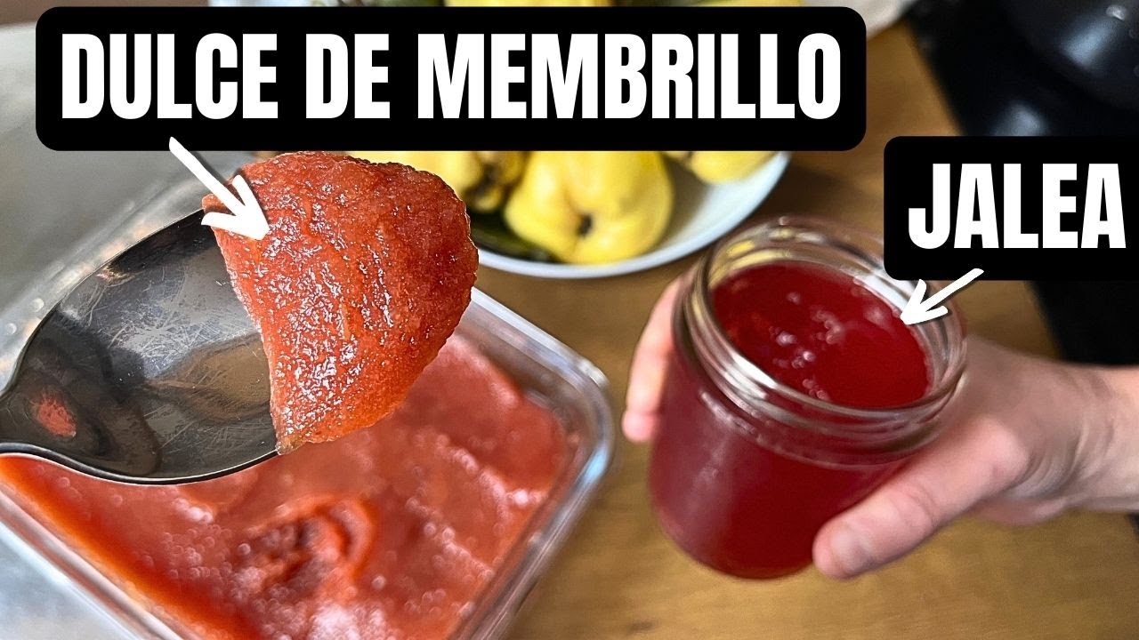 CÓMO HACER DULCE DE MEMBRILLO Y JALEA DE MEMBRILLO CASERA