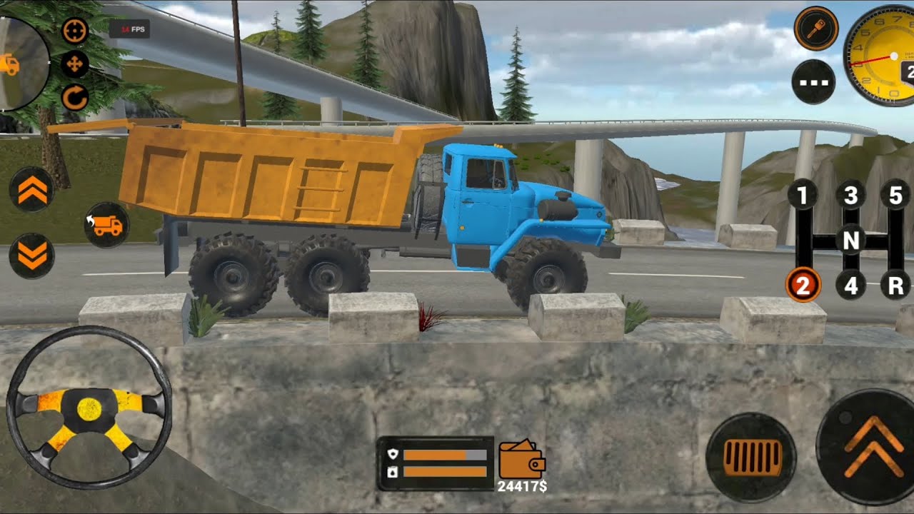 JOGO MOBILE CAMINHÃO TRUCK SIMULATOR BACKHOE LOADER GAME ~