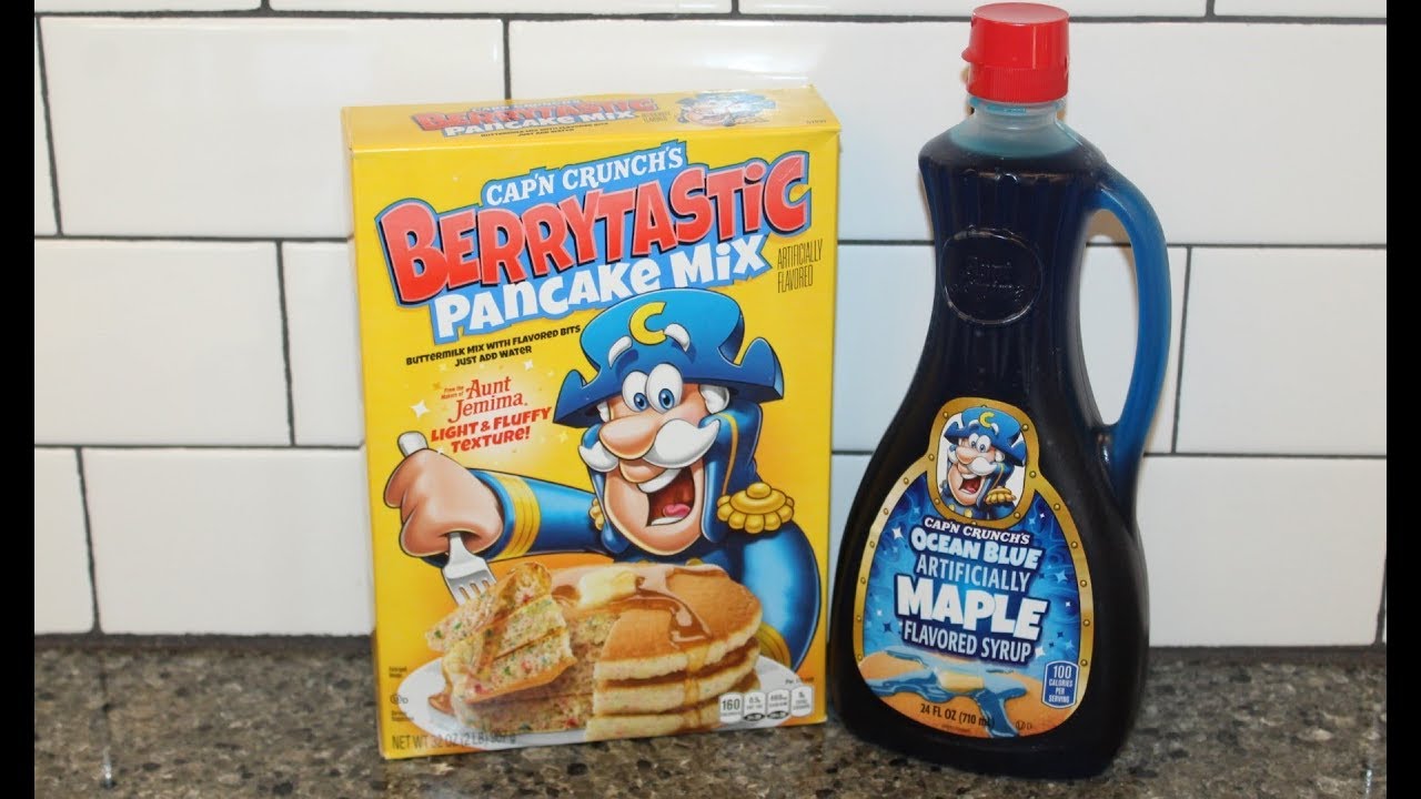 Cap’n Crunch’s: Pancake Mix & Ocean Blue Maple Flavored Syrup Review