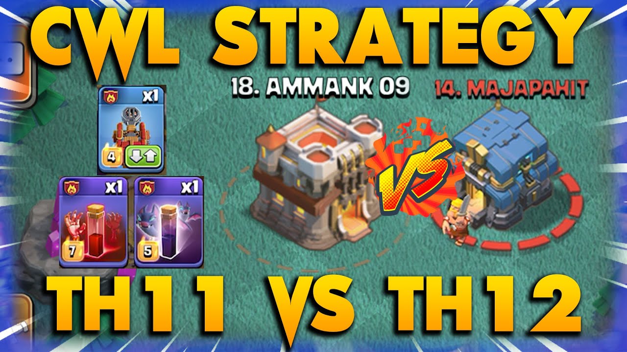 200 IQ CWL Attack !! TH11 VS TH12 Skelly Donut Laloon Attack Strategy | Clash Of Clans
