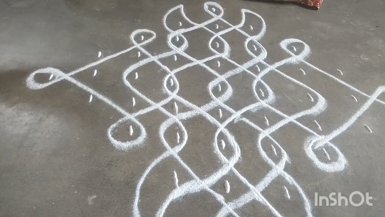 ಸಿಂಪಲ್ಲಾಗಿ ಹಾಕಿ ರಂಗೋಲಿ 7×1  simple Laga Ke rangoli 