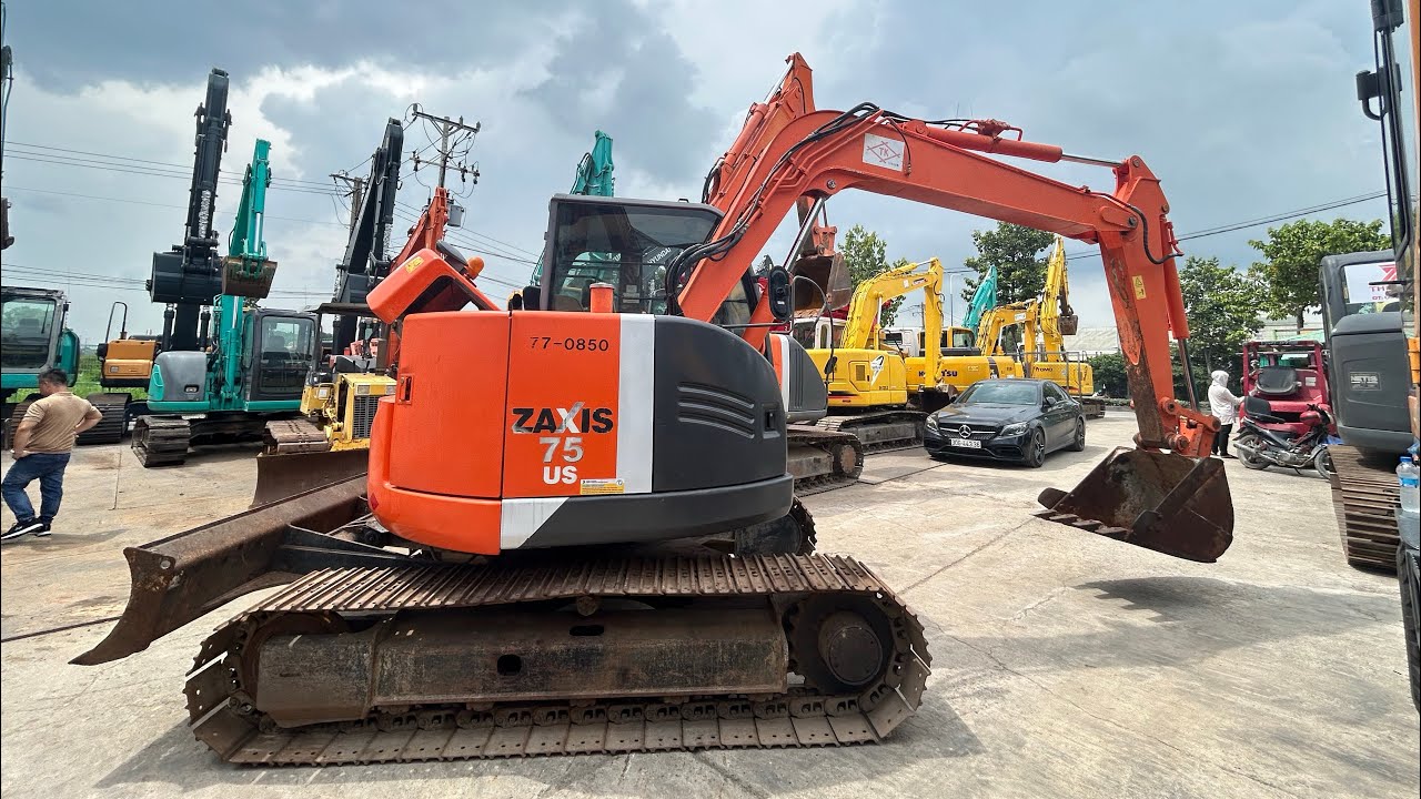 Review Máy Đào 03 Hitachi ZX75US-3 , Sản Xuất 2013 , Nhập Nội Địa Nhật | Rin Rùa