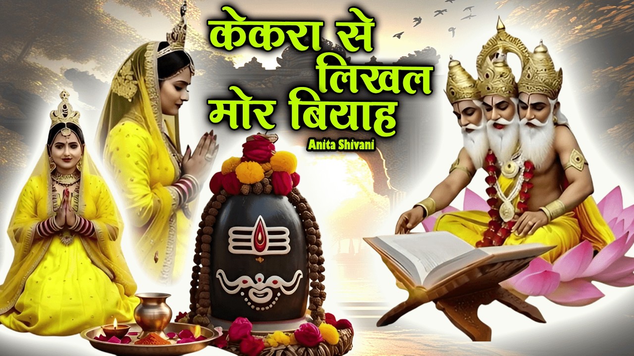 हाथ जोड़ी ब्रह्मा जी से पूछेली गउरा देइ केकरा से लिखल मोर बियाह -शिव विवाह , Shiv Vivah Anita Shivani