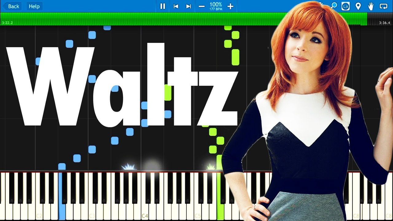 Lindsey Stirling -  Waltz | Synthesia piano tutorial