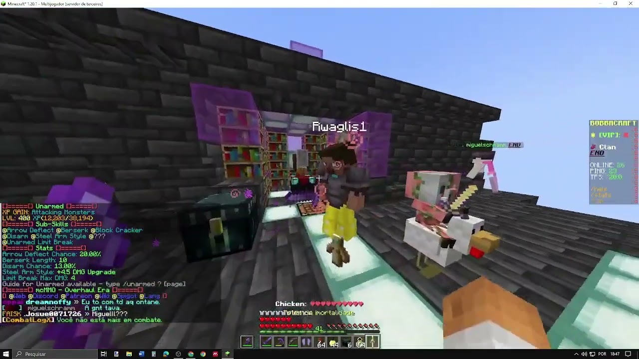 top 1 unarmed mcmmo
