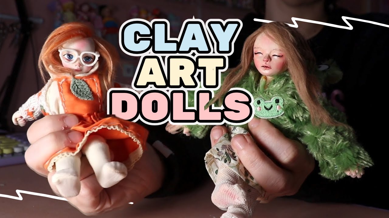 SCULPTING A DOLL FROM POLYMER CLAY | Simple Cloth body Doll Process