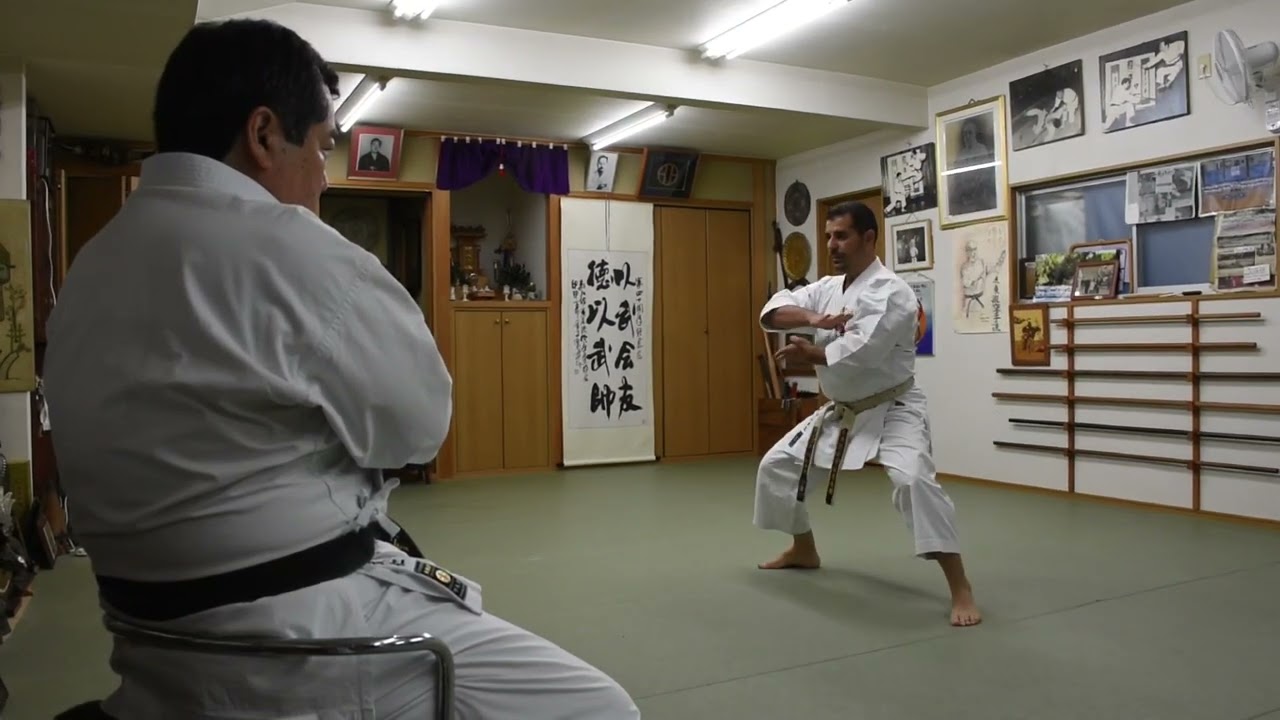 George Pelekis training with Soke Kenyu Mabuni at 