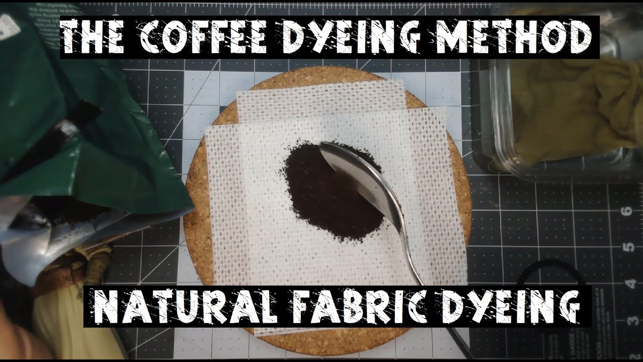 Making Natural Fabric Dye Using Coffee Grounds - Craft3D Creations : Ep. 9 - TUTORIAL