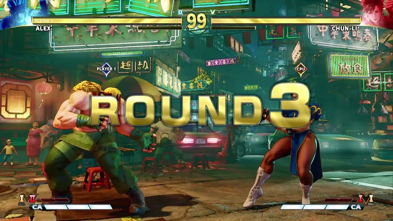 STREET FIGHTER V Alex vs Chun-li