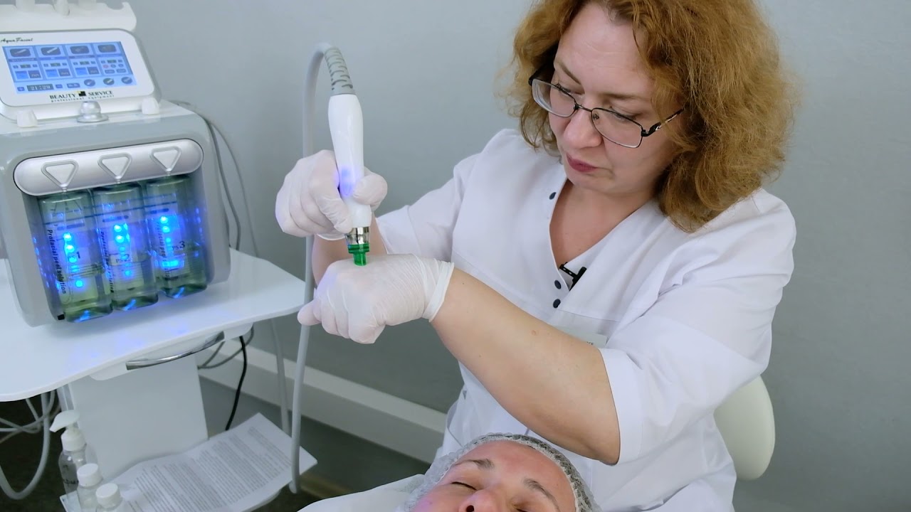 Процедура Гідропілінг на апараті мод 254 Beauty Service налаштування подачі сироватки та вакууму