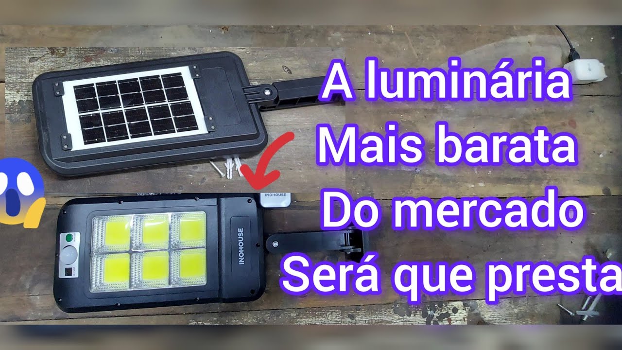 refletor luminária solar barata teste Inohouse