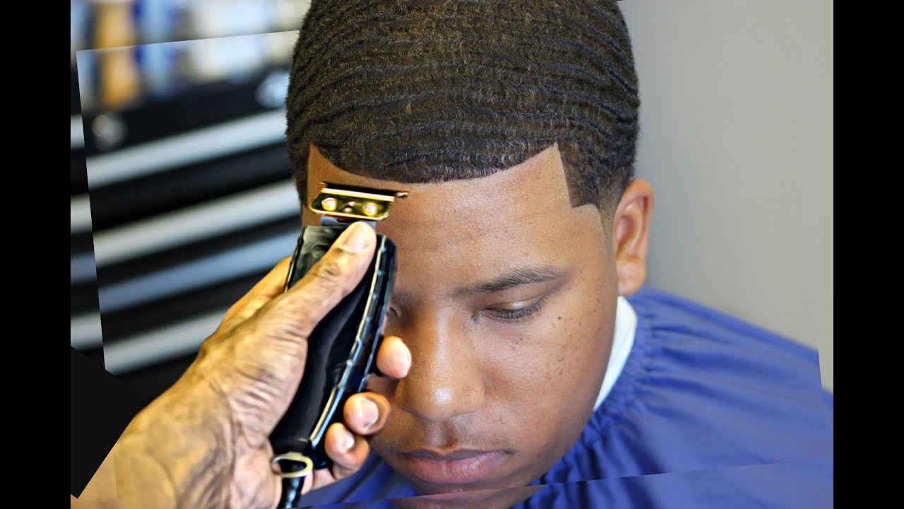 HAIRCUT: Edge up/Taper/Crispy Line on  360 Waves HD