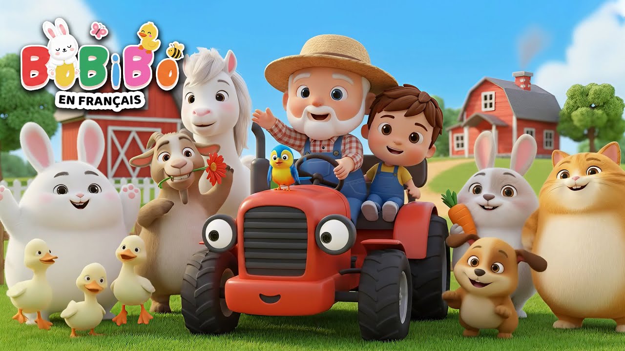 Old MacDonald Avait une Ferme - Les Animaux Familiers 🐶🐱🐰 | Comptine pour Bébé | BoBiBo en Français