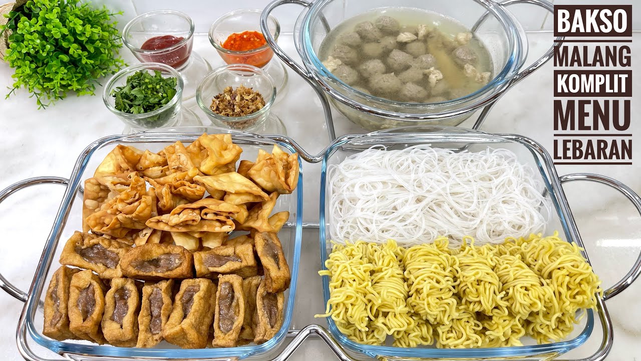 MASAKAN LEBARAN SIMPEL !! BAKSO MALANG KOMPLIT KELUARGA PASTI SUKA