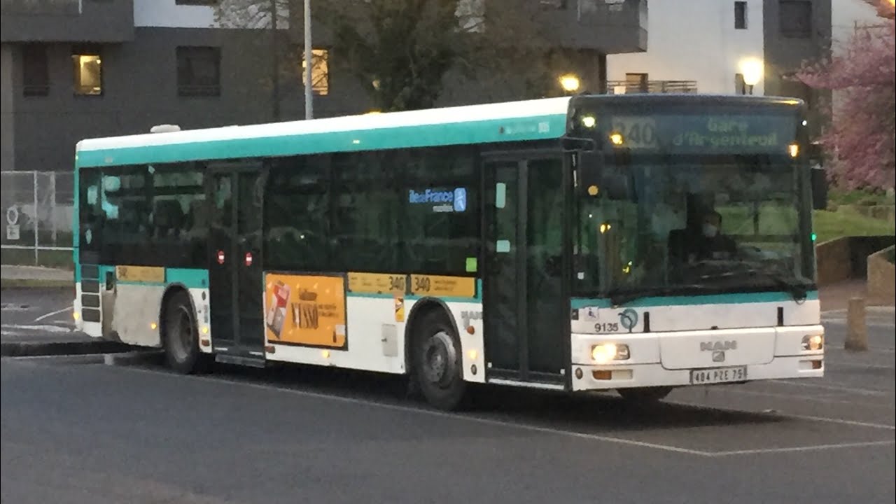 BUS RATP — LIGNE 340 — MAN NL223 — N•9135