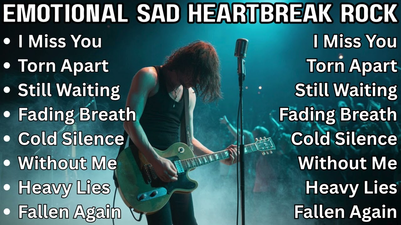 💔 Heartbreak Rock | Emotional Sad Slow Rock Ballads 2025 💔