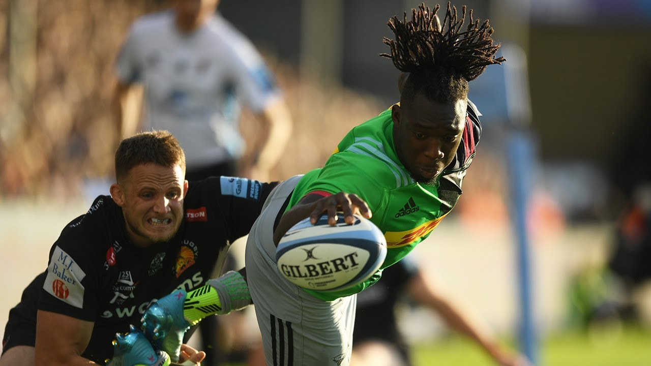 Highlights - Gabriel Ibitoye scores twice but Harlequins lose 22-19 to Exeter
