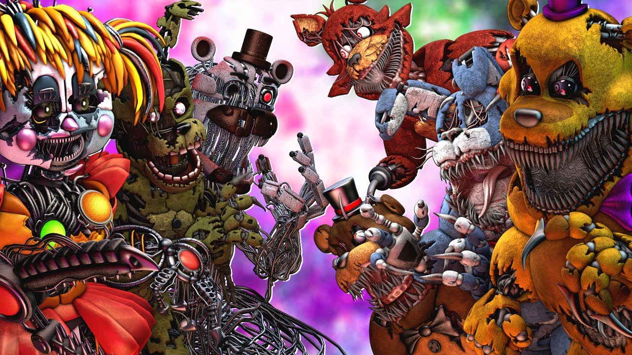 [SFM FNaF] Scrap vs Demented REMATCH