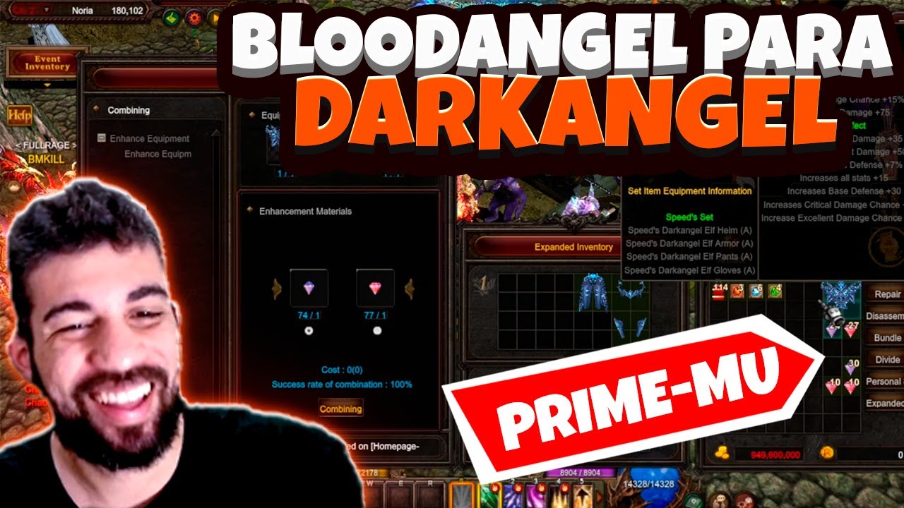 [PRIME-MU] EVOLUINDO DE BLOODANGEL PARA DARKANGEL | DEIXAR O ITEM +9 MAIS DIFICIL DA VIDA KKKKK