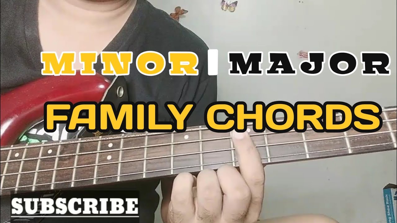 Major and Minor Family Key Chords | Tutorial on Bass Guitar