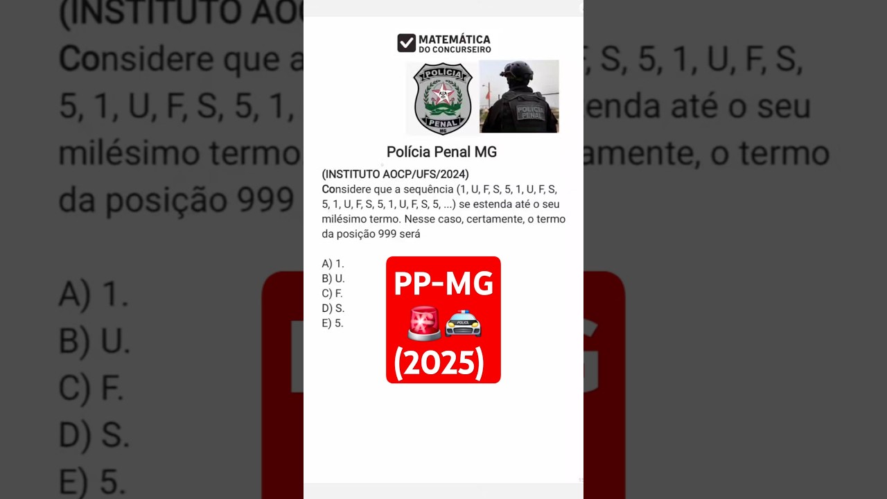 Concurso PP-MG 2025 🚨 | Pol&iacute;cia Penal de Minas Gerais