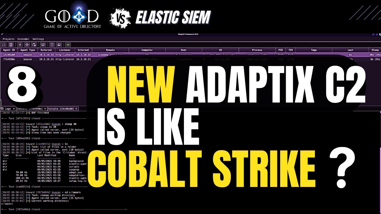 08   Adaptix C2 in Action: Building a Listener and Implanting the GOAD NHA SQL Server