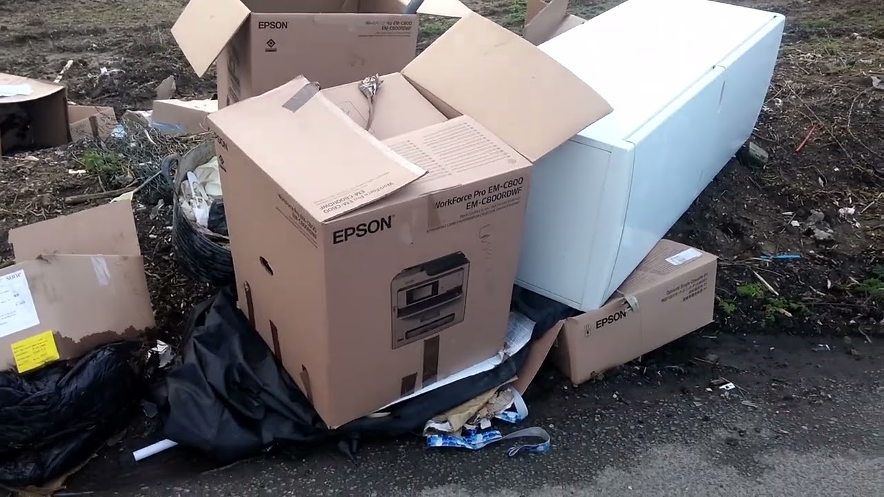 Peterborough Clean Up Campaign. Eyebury Road Fengate Fly Tip