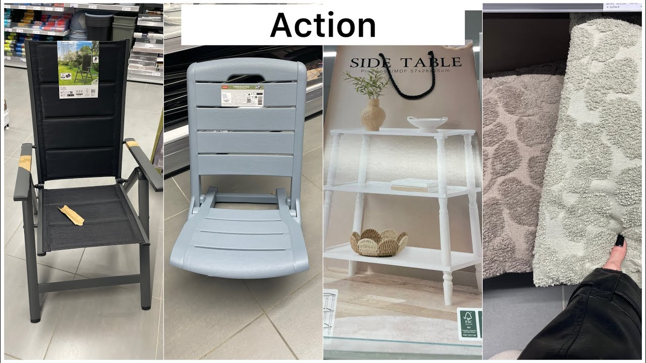 ACTION KRZESŁA PLAŻOWE PODUSZKI SZAFKI DYWANY ZASŁONY I INNE NOWOŚCI 