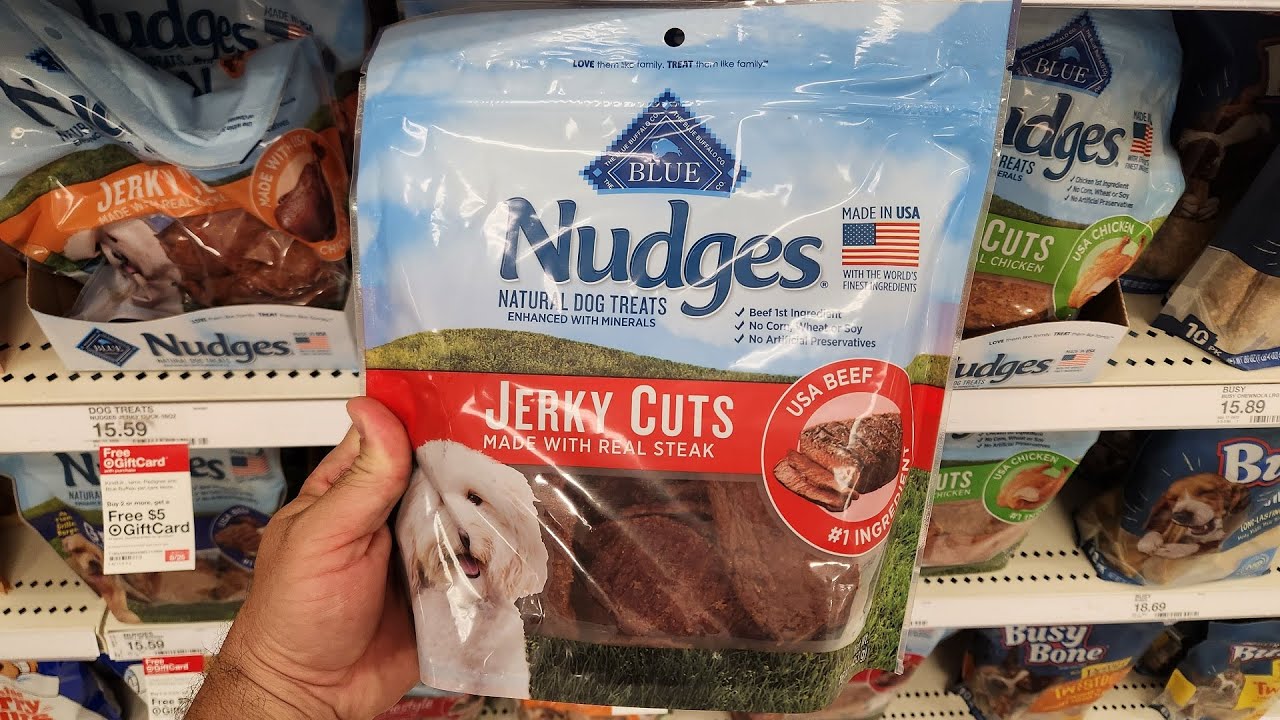 Blue Buffalo NUDGES Beef Jerky Cuts Natural Dog Treats